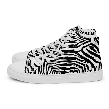 Women's High Top Canvas Shoes - Shadowed Illusions