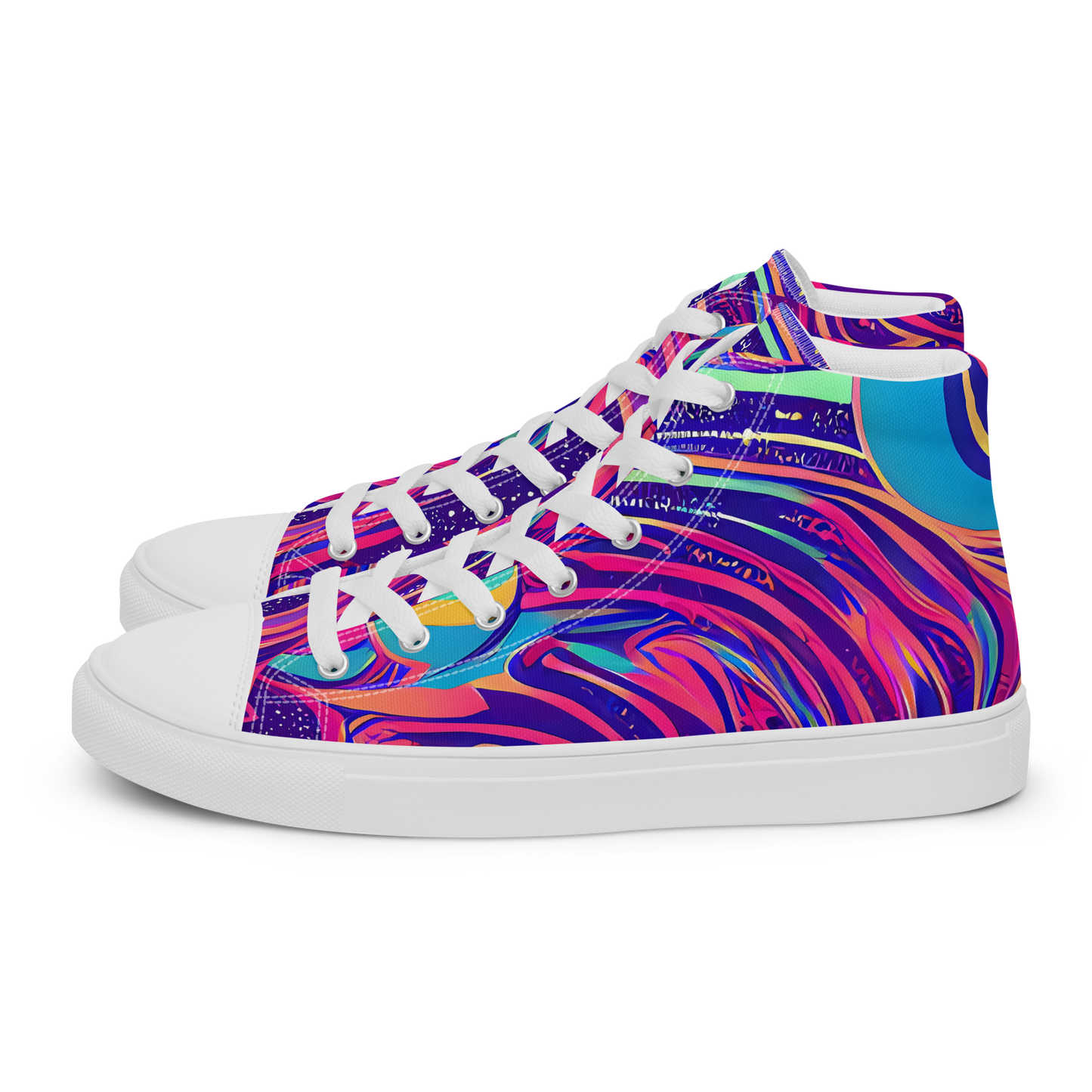 Men's High Top Canvas Shoes - Nebula Noodles