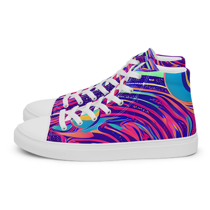 Men's High Top Canvas Shoes - Nebula Noodles