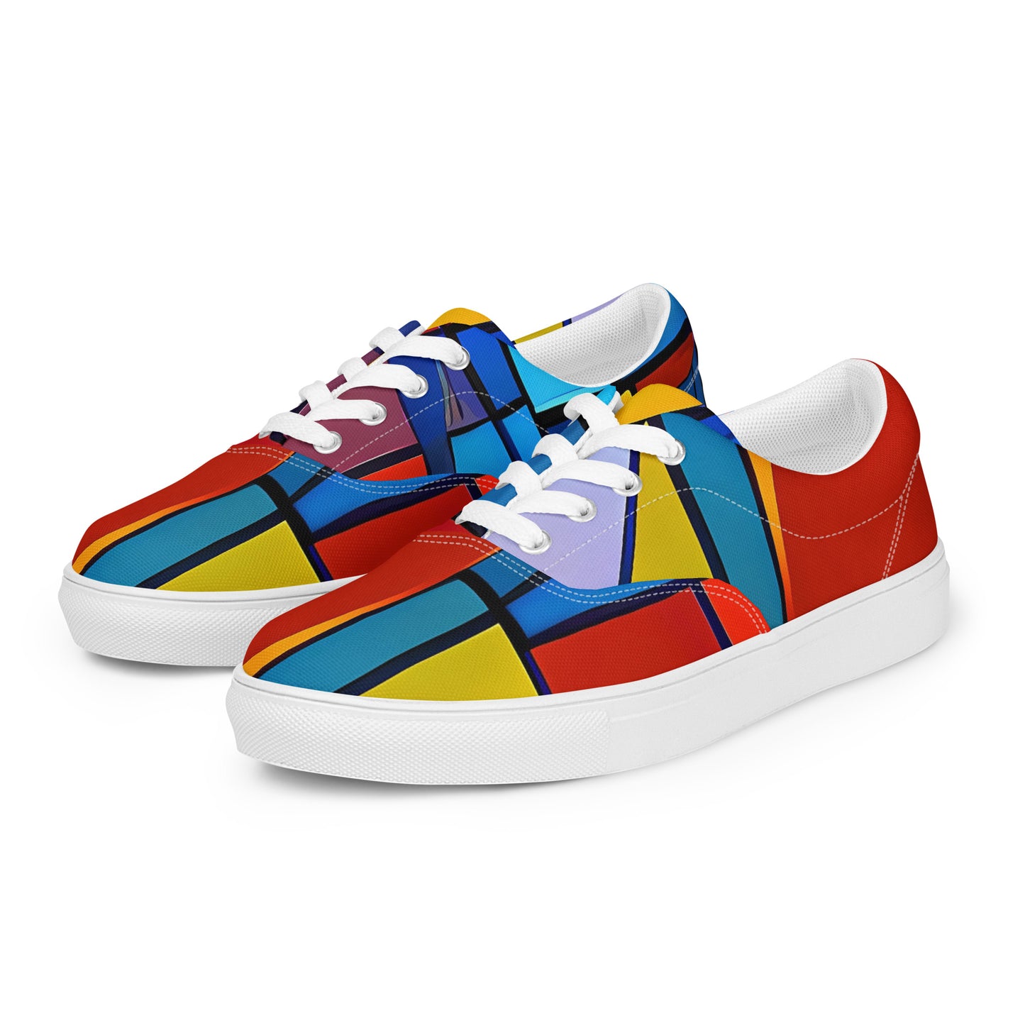 Women's Lace-Up Canvas Shoes - Neoplastique