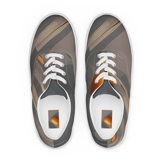 Men's Lace-Up Canvas Shoes - Cosmonaut Dreams