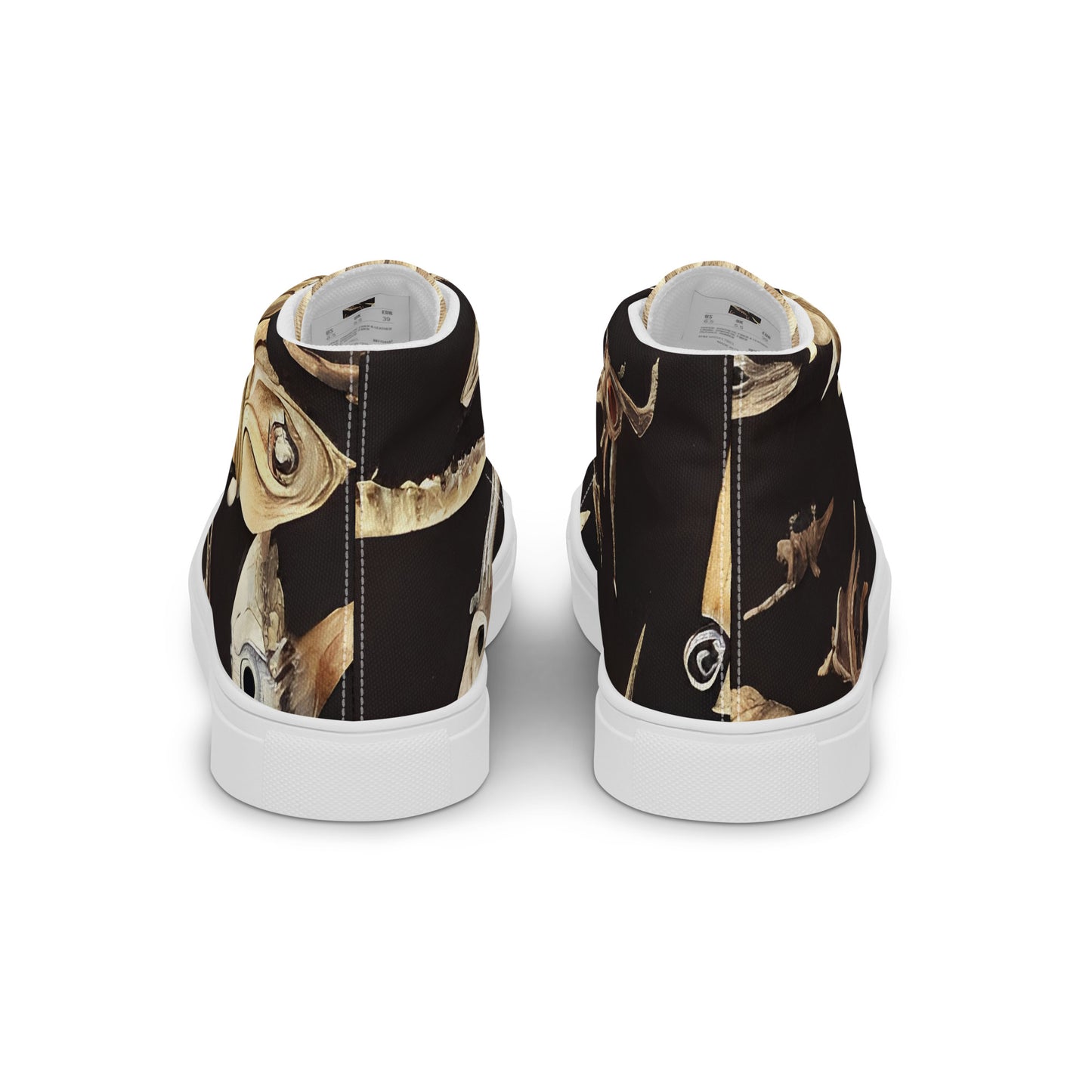 Men's High Top Canvas Shoes - Fossil Fantasia