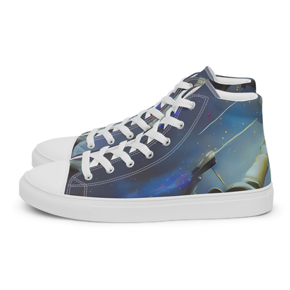 Men's High Top Canvas Shoes - Gravity's Palette