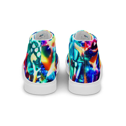 Women's High Top Canvas Shoes - Fynesian Galaxy