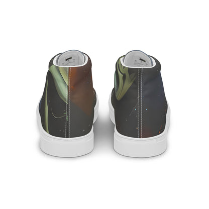 Women's High Top Canvas Shoes - Ethereal Echoes