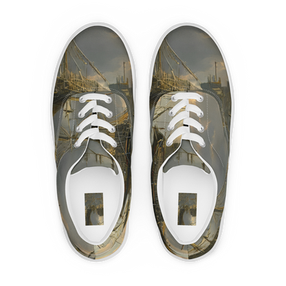 Men's Lace-Up Canvas Shoes - Ethereal Armada