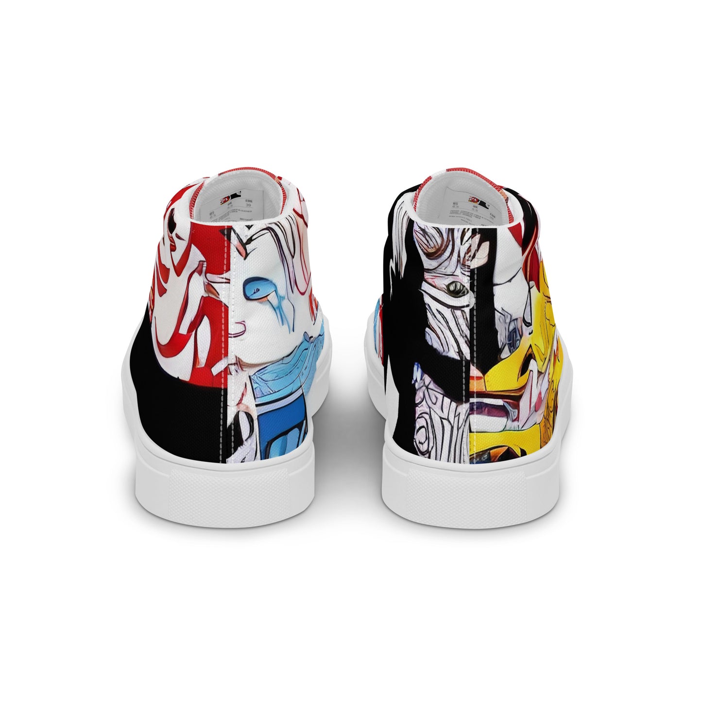 Women's High Top Canvas Shoes - Pop Art Parade