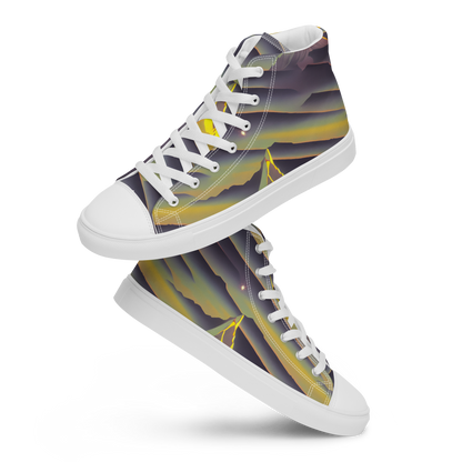 Men's High Top Canvas Shoes - Surreal Summit