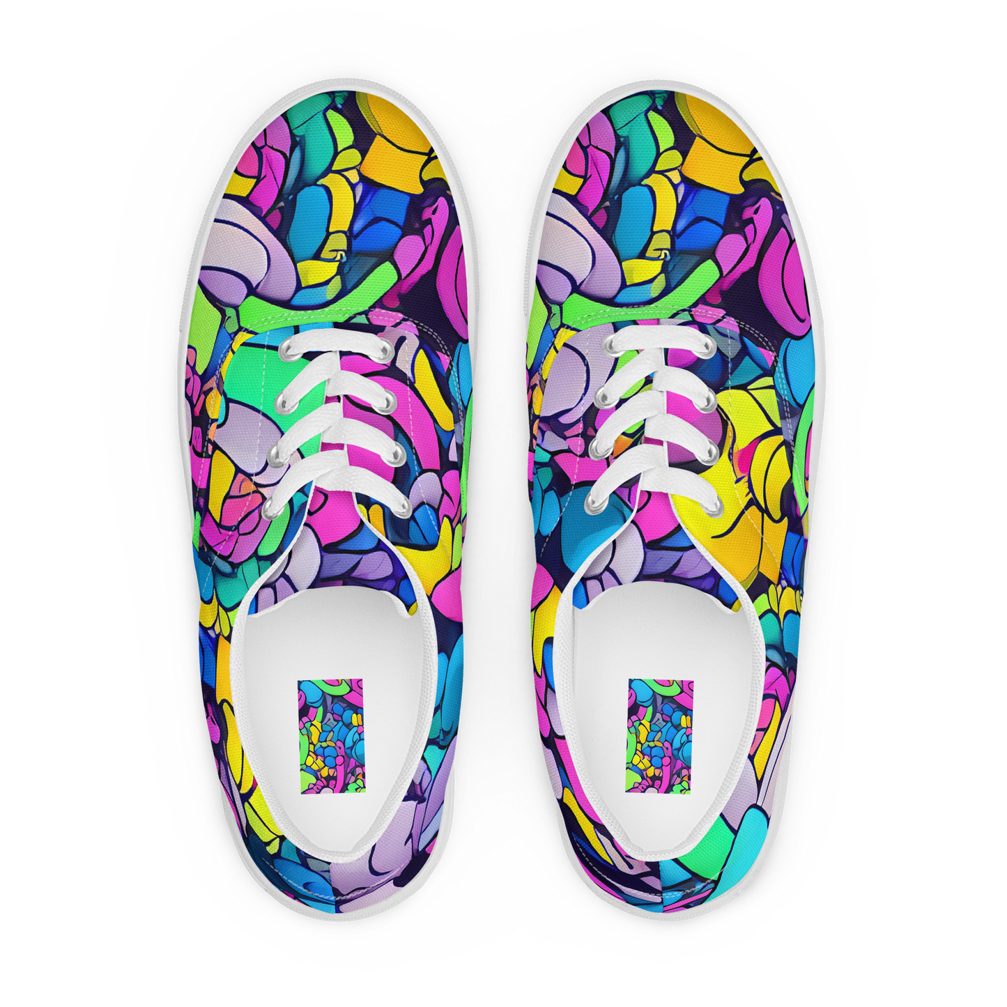 Men's Lace-Up Canvas Shoes - Radiant Revelation