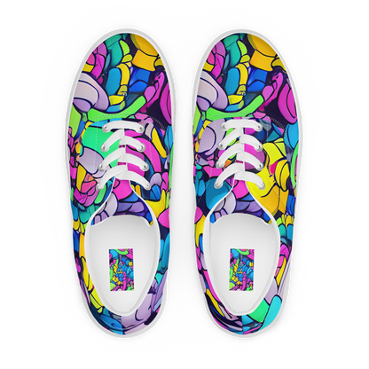 Men's Lace-Up Canvas Shoes - Radiant Revelation