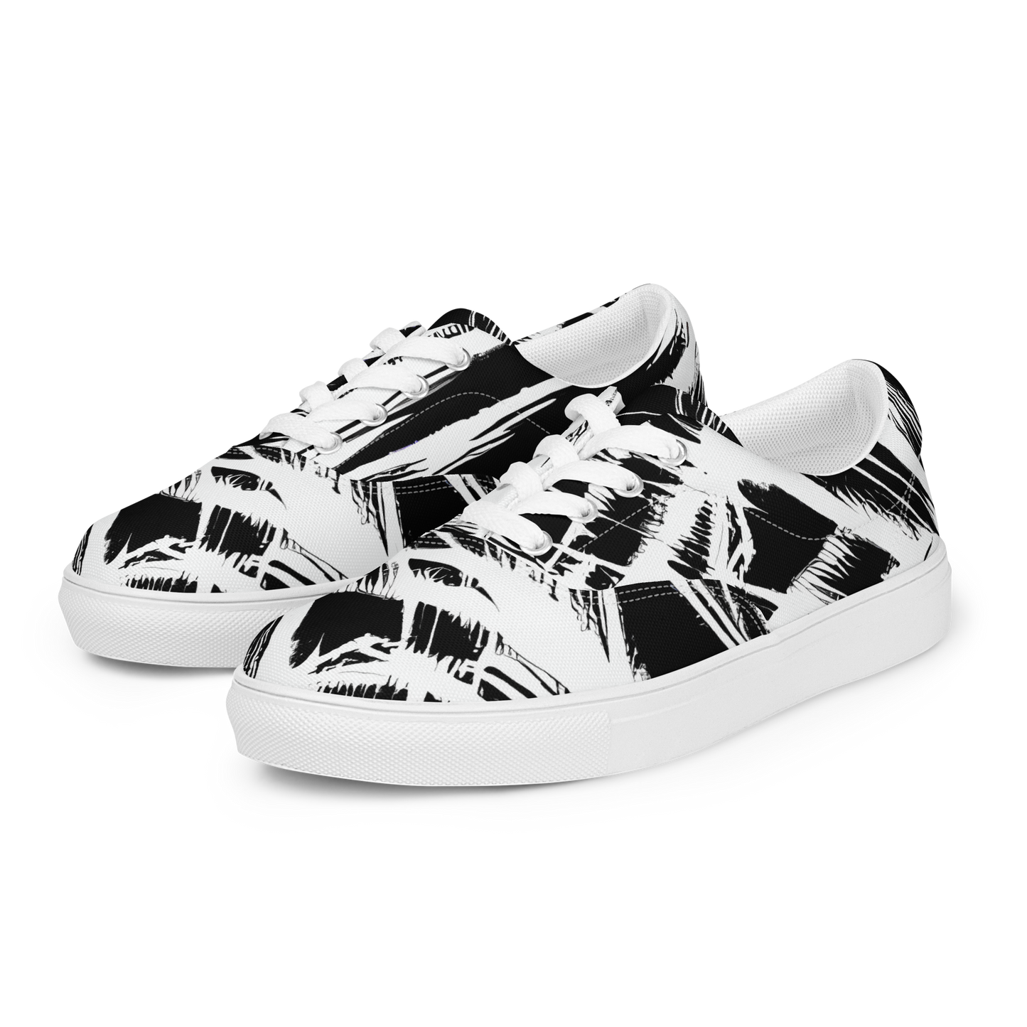 Women's Lace-Up Canvas Shoes - Silent Thunder