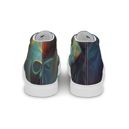Women's High Top Canvas Shoes - Spectral Vortex