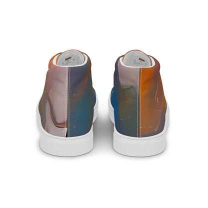 Men's High Top Canvas Shoes - Whispering Ember