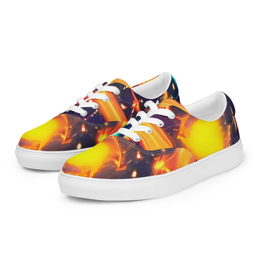 Women's Lace-Up Canvas Shoes - Coorte's Cosmos