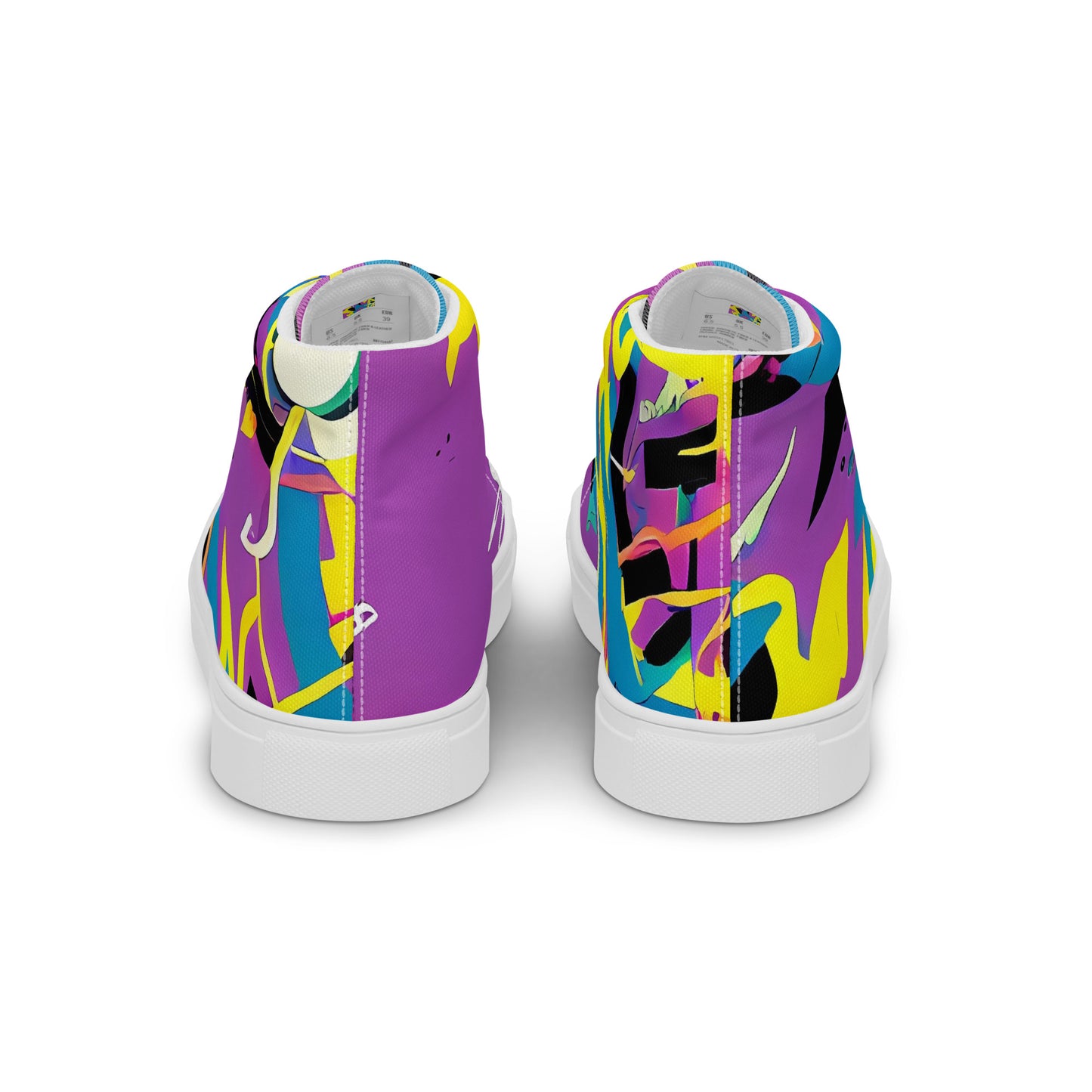 Women's High Top Canvas Shoes - Galactic Sprawl