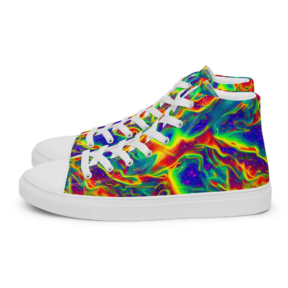 Women's High Top Canvas Shoes - Nebula Symphony