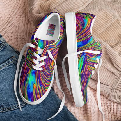 Women's Lace-Up Canvas Shoes - Lux Waves