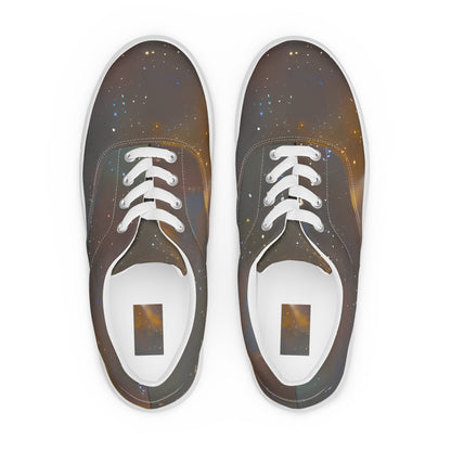 Men's Lace-Up Canvas Shoes - Gilded Galaxies