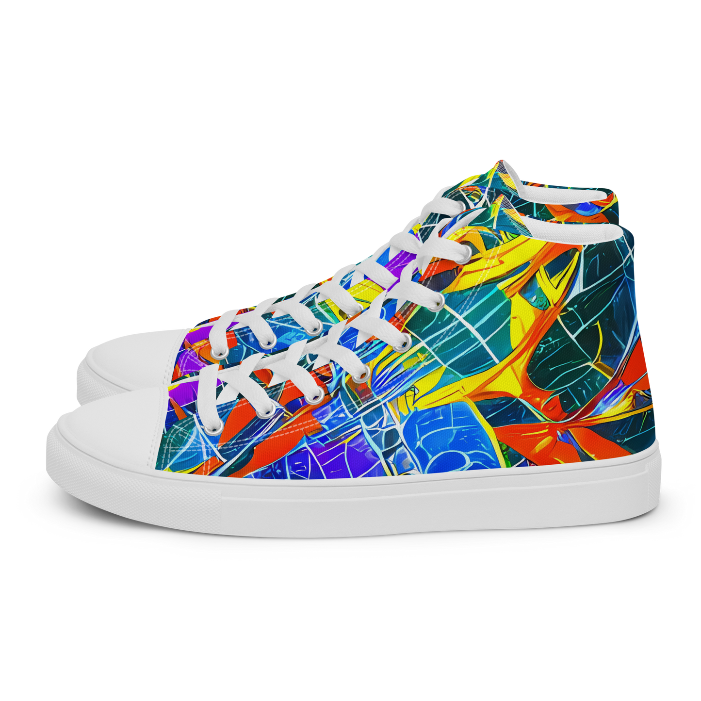 Women's High Top Canvas Shoes - Arkhipov Waves