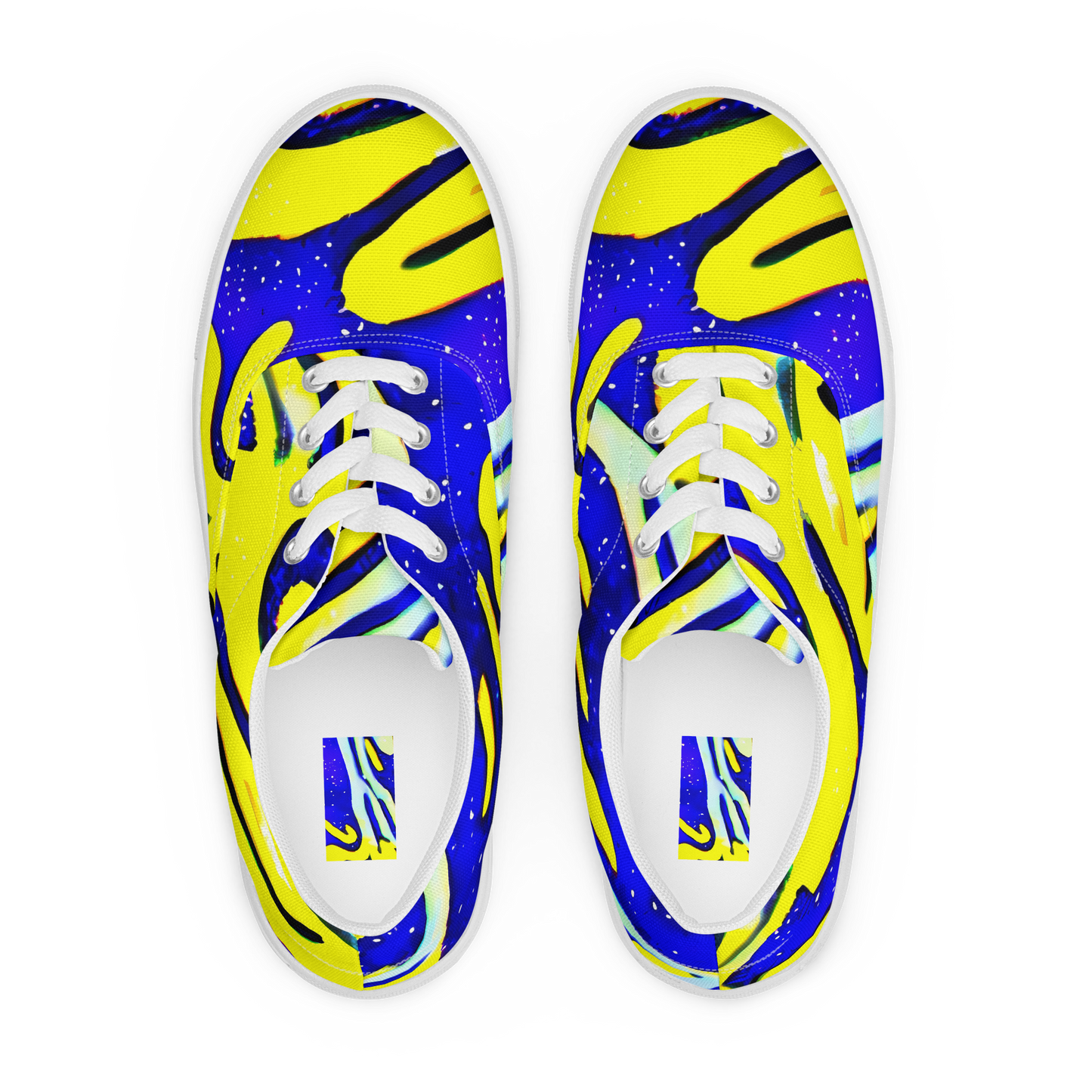 Women's Lace-Up Canvas Shoes - Electric Horizon