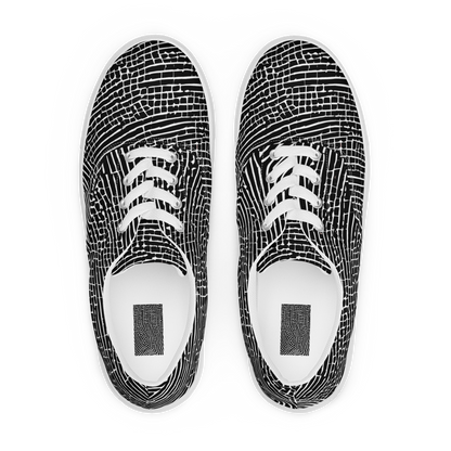 Men's Lace-Up Canvas Shoes - Zenith Stripes