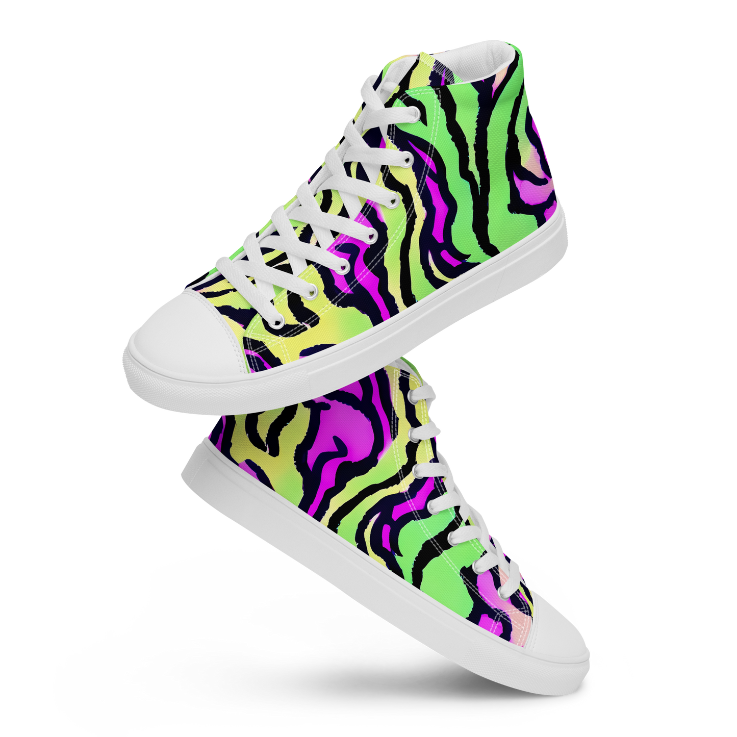 Women's High Top Canvas Shoes - Mintchine Maze