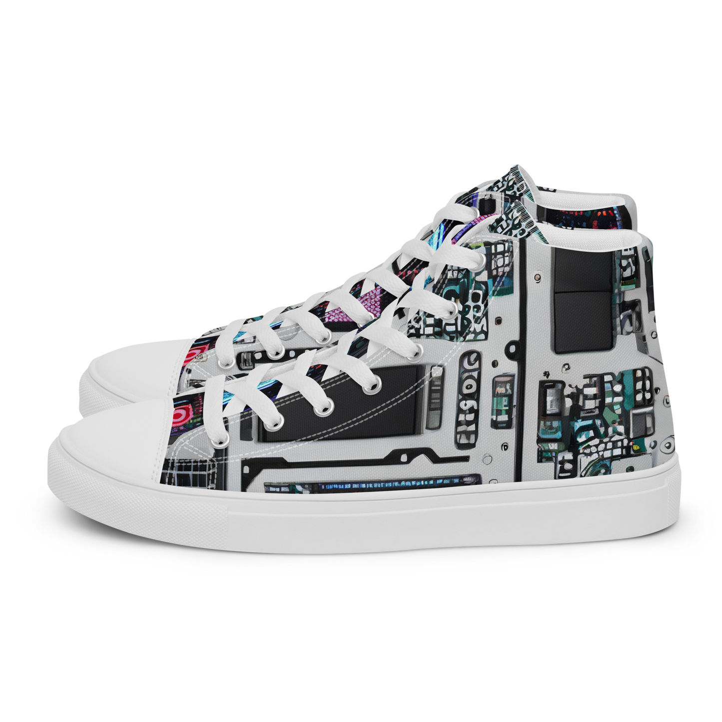 Women's High Top Canvas Shoes - Wired Wonders