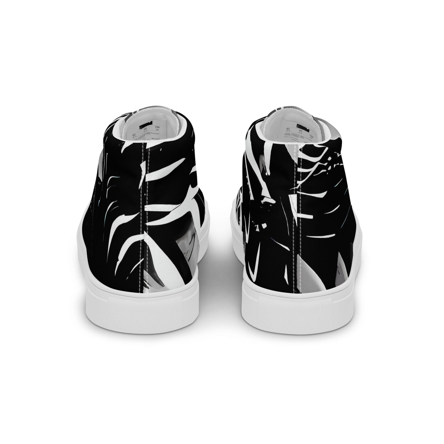 Men's High Top Canvas Shoes - Illusion Vortex