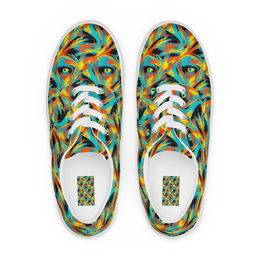 Men's Lace-Up Canvas Shoes - Solar Swoosh