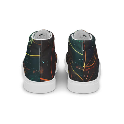 Men's High Top Canvas Shoes - Templesmith Twirl