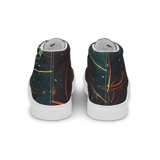 Men's High Top Canvas Shoes - Templesmith Twirl