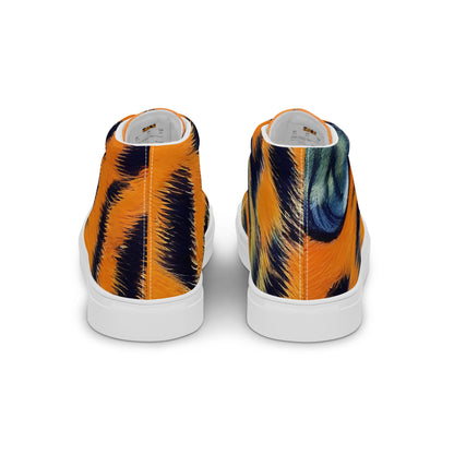 Men's High Top Canvas Shoes - Tiger's Dream