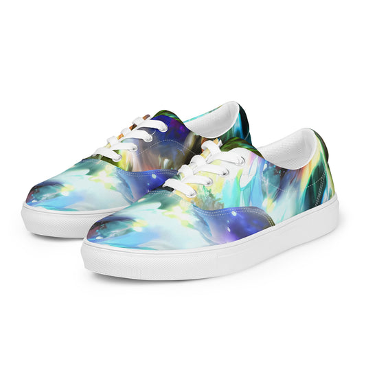 Women's Lace-Up Canvas Shoes - Emilia's Nebula