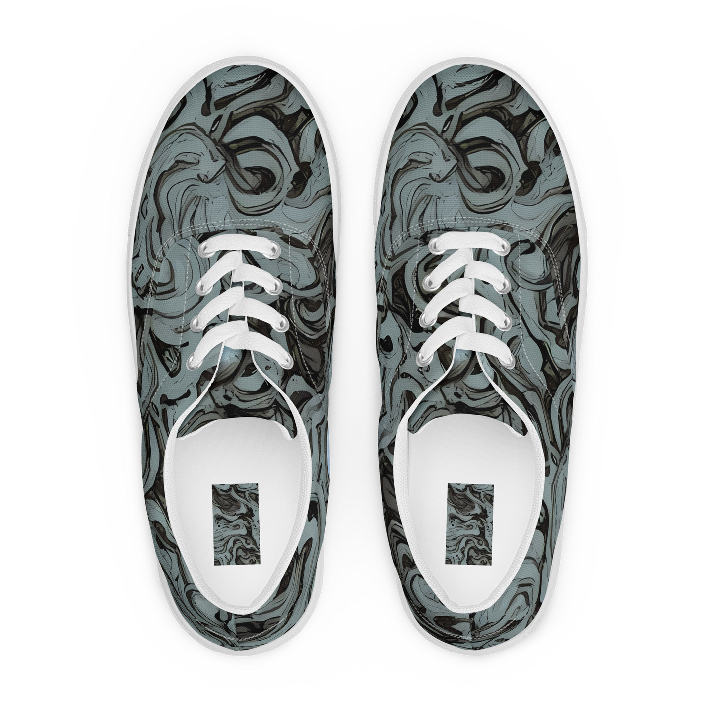 Men's Lace-Up Canvas Shoes - Caruso Swirl