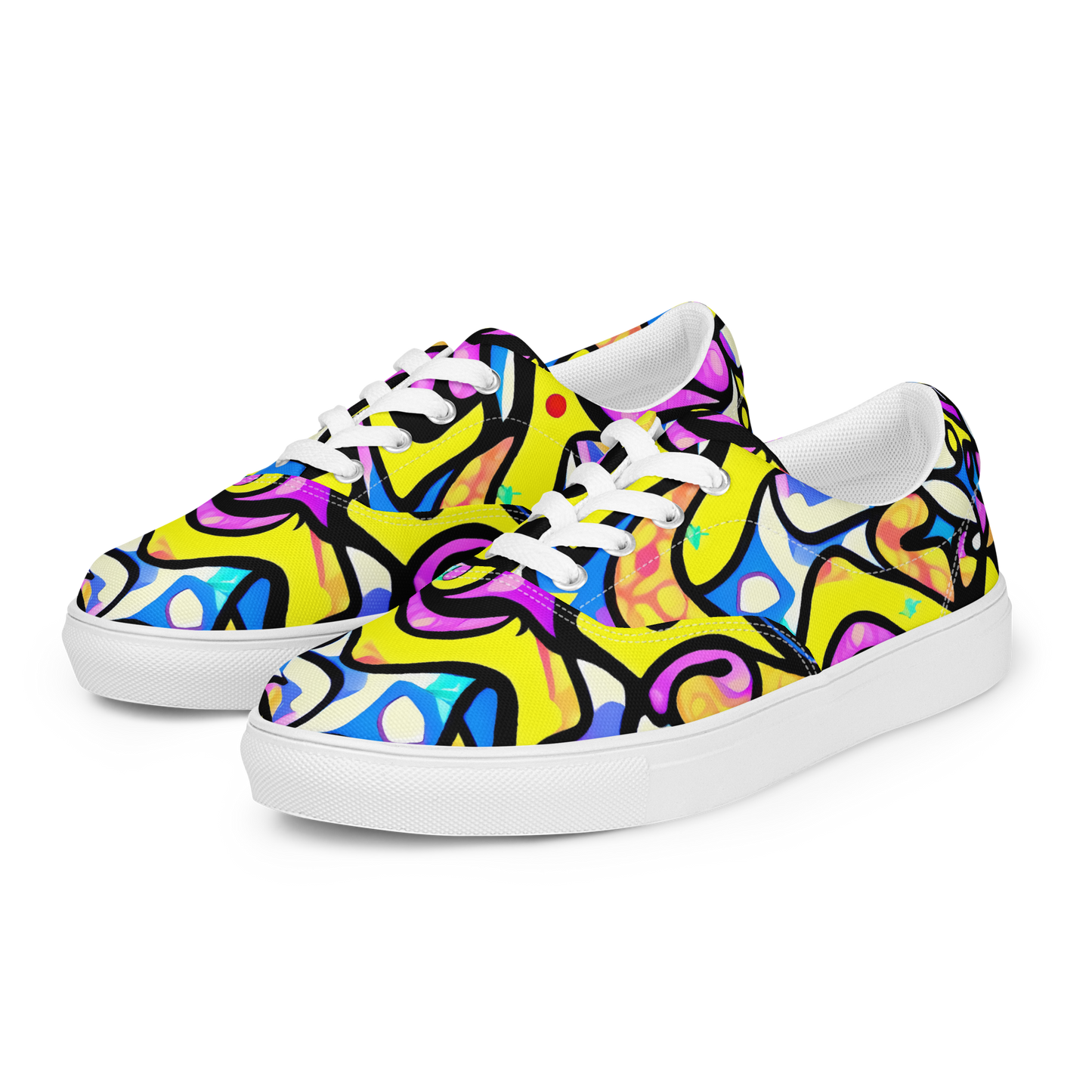 Women's Lace-Up Canvas Shoes - Britto's Odyssey