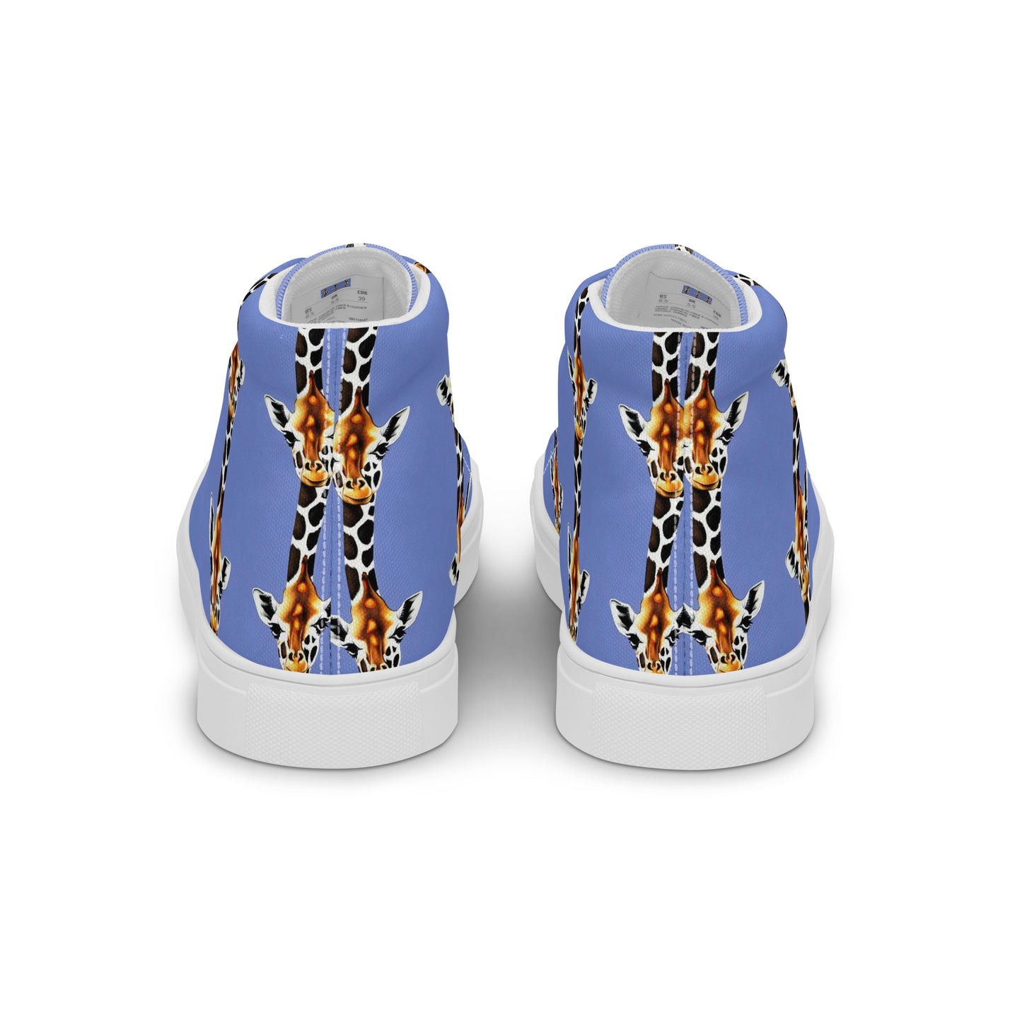 Men's High Top Canvas Shoes - Giraffe Glow