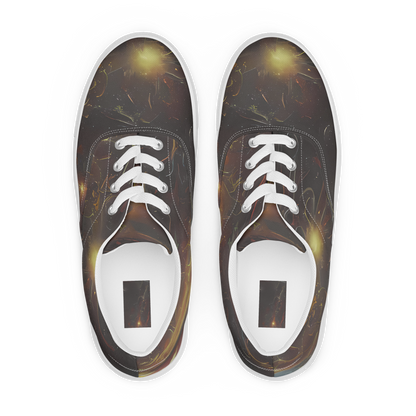 Women's Lace-Up Canvas Shoes - Quantum Illusions