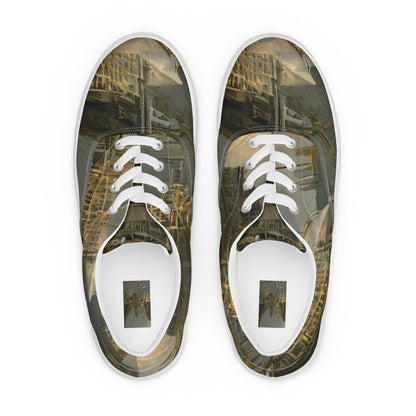 Men's Lace-Up Canvas Shoes - Ethereal Armada