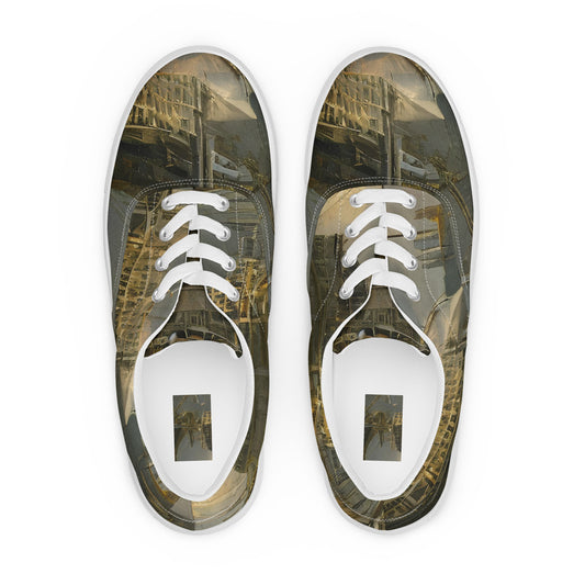 Men's Lace-Up Canvas Shoes - Ethereal Armada