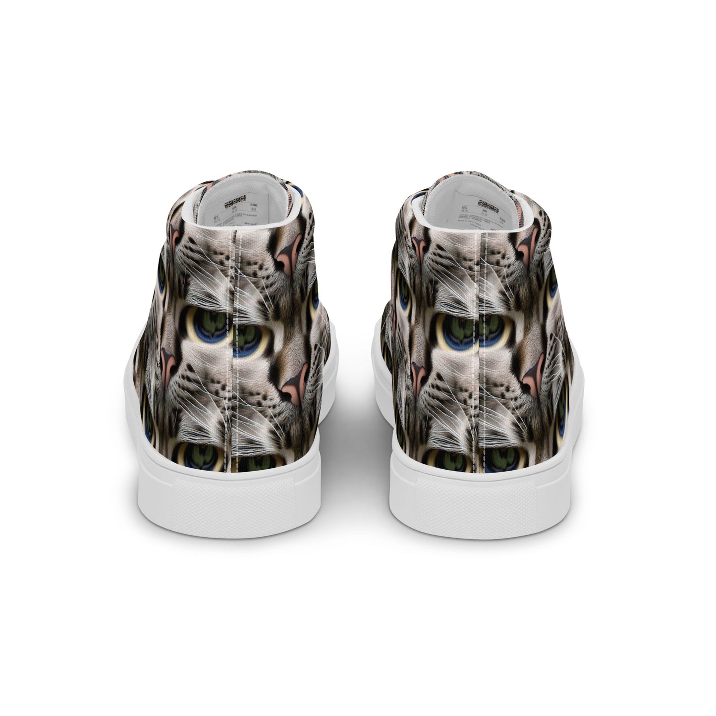 Women's High Top Canvas Shoes - Feline Mirage