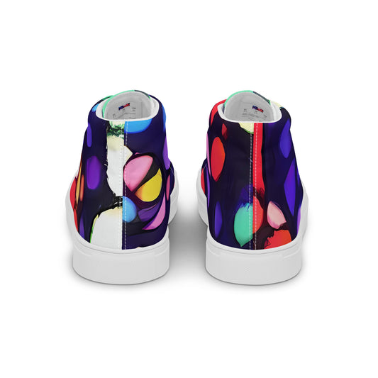 Women's High Top Canvas Shoes - Bubble Fantasia