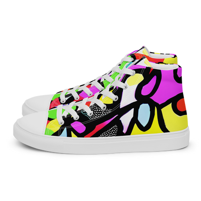 Women's High Top Canvas Shoes - Vivid Serenade