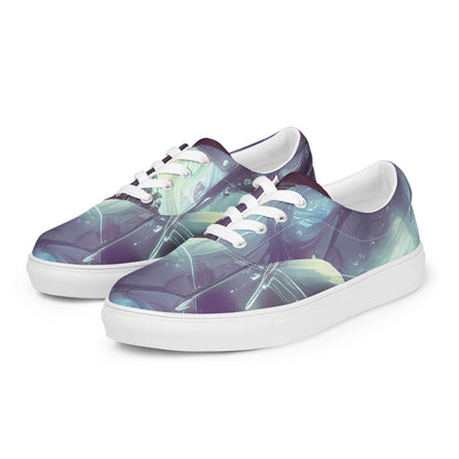 Women's Lace-Up Canvas Shoes - Nihei Shimmer