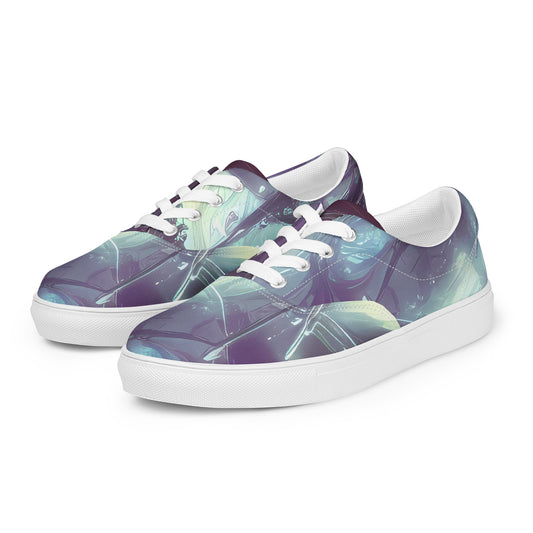 Women's Lace-Up Canvas Shoes - Nihei Shimmer