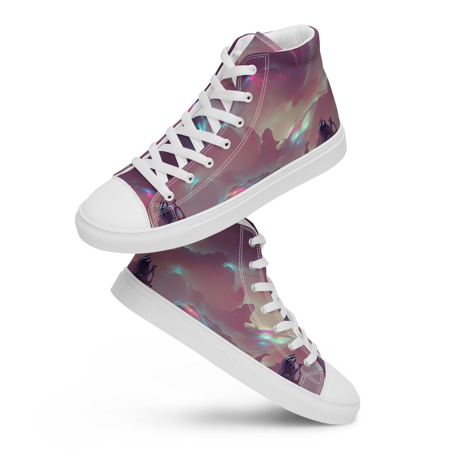 Women's High Top Canvas Shoes - Astral Illusions