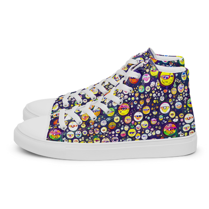 Men's High Top Canvas Shoes - Whimsical Eyescape