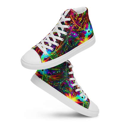 Women's High Top Canvas Shoes - Stellar Burst