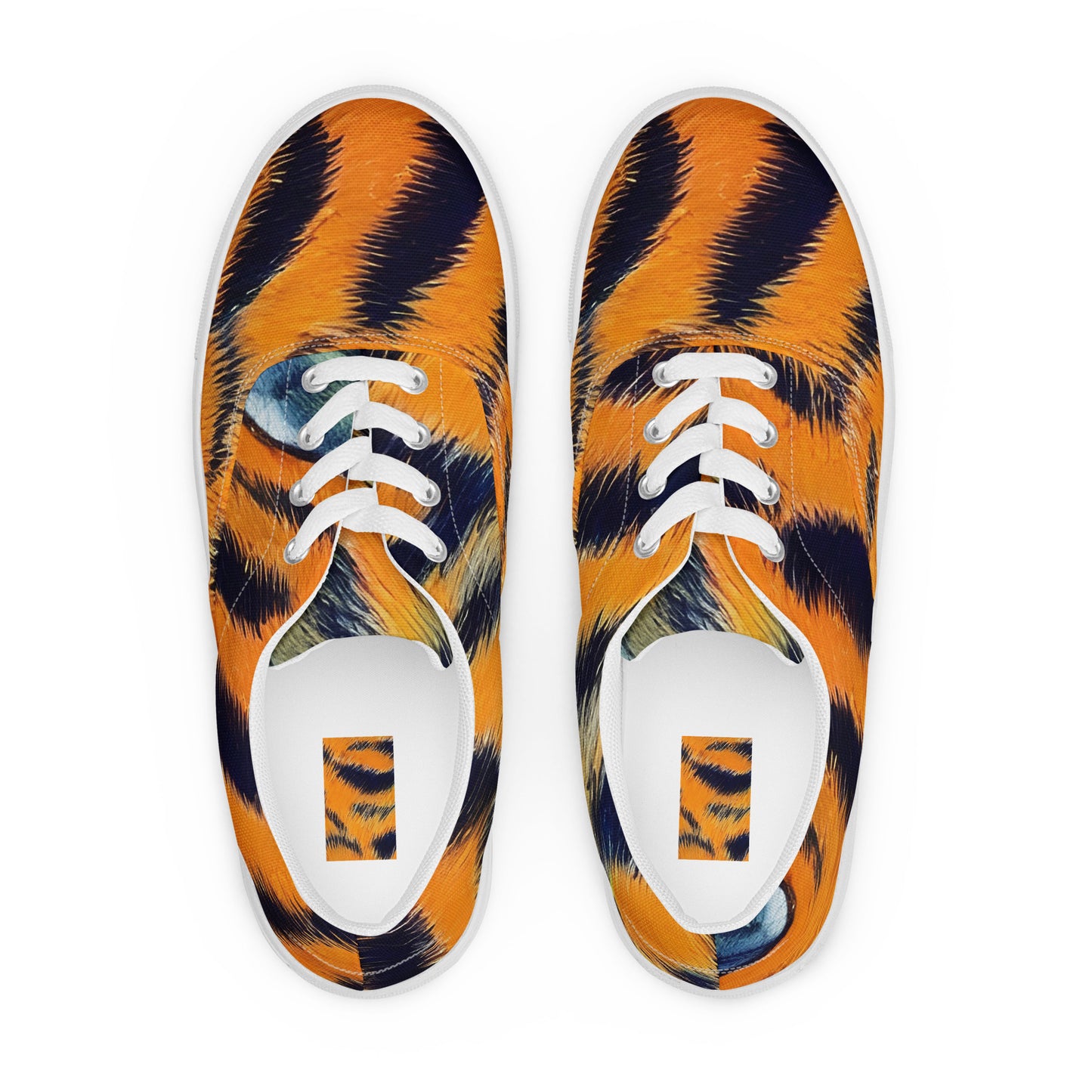 Men's Lace-Up Canvas Shoes - Tiger's Dream