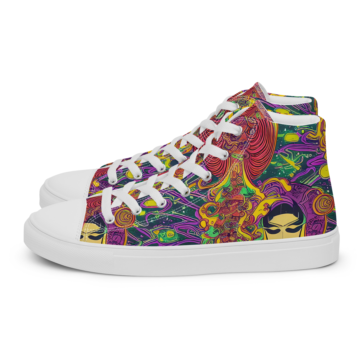 Women's High Top Canvas Shoes - Odyssey in Color