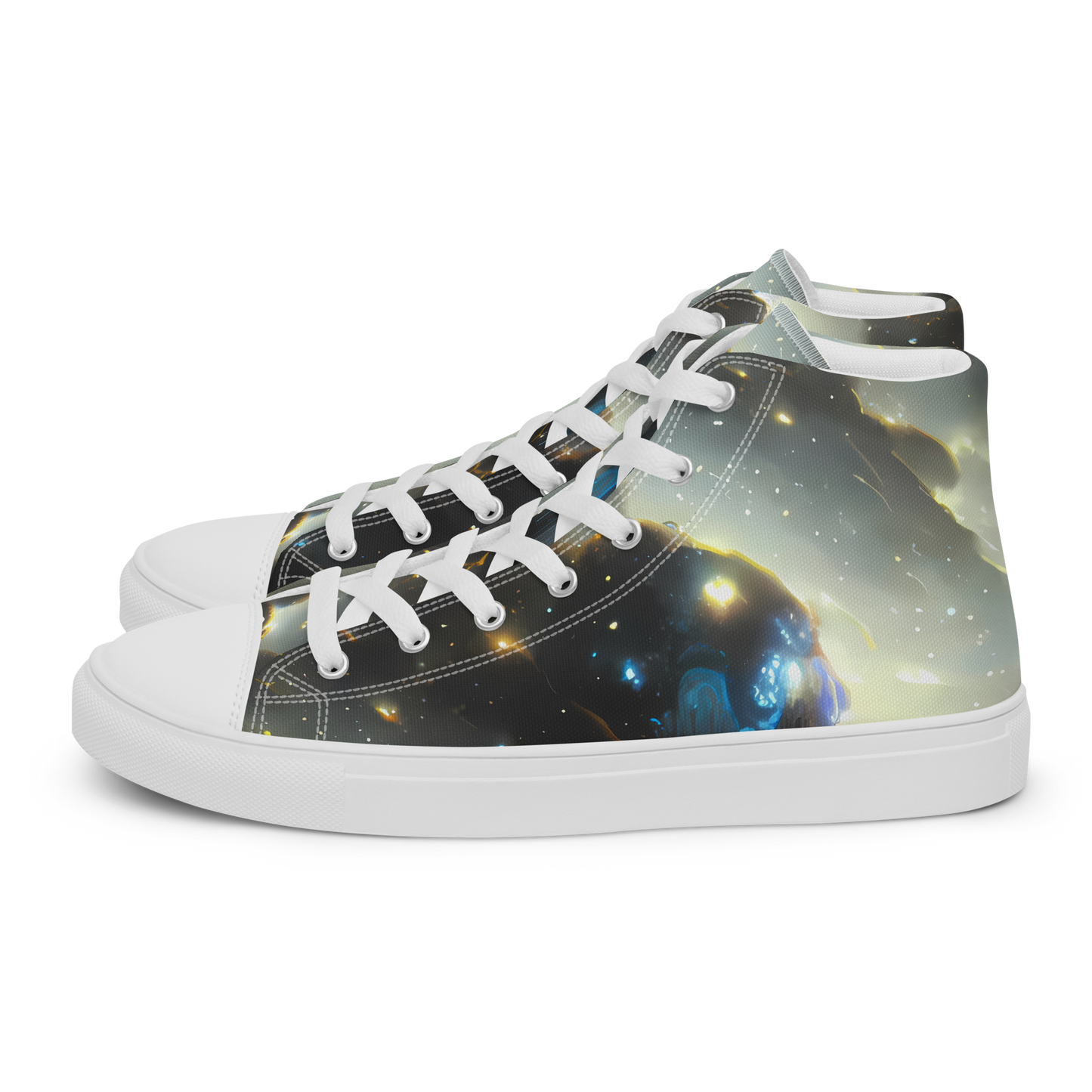 Men's High Top Canvas Shoes - Rutkowski Nebula